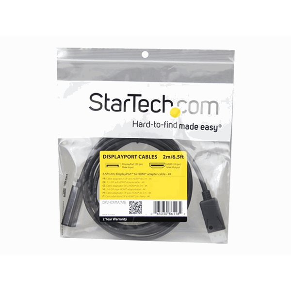 6 ft DisplayPort to HDMI converter cable