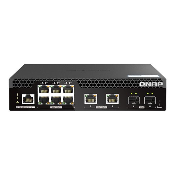 6 P 2.5GbE 2 P 10GbE SFP+ 2 P 10GbERJ45