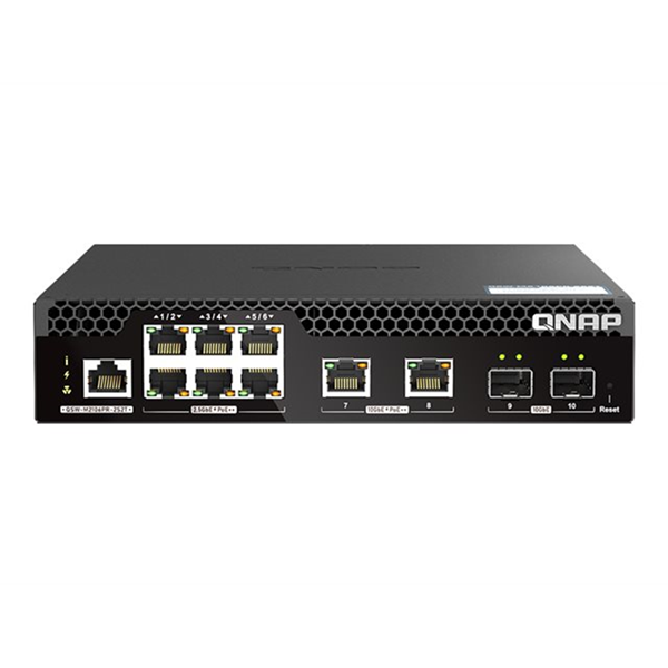 6 P 2.5GbE 2 P 10GbE SFP+ 2 P 10GbERJ45