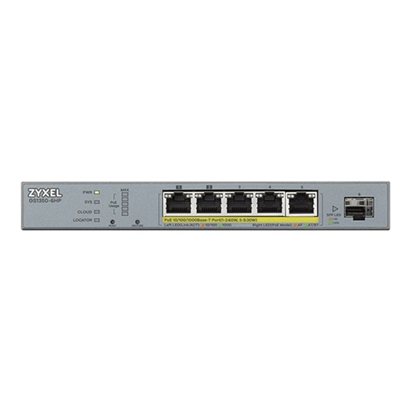 6 Port managed CCTV PoE Switch long ran