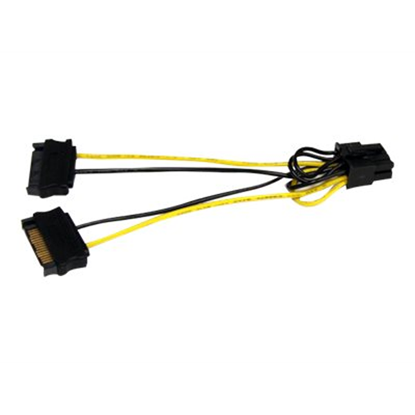 6" SATA to 8Pin PCIe Power Cable Adapter