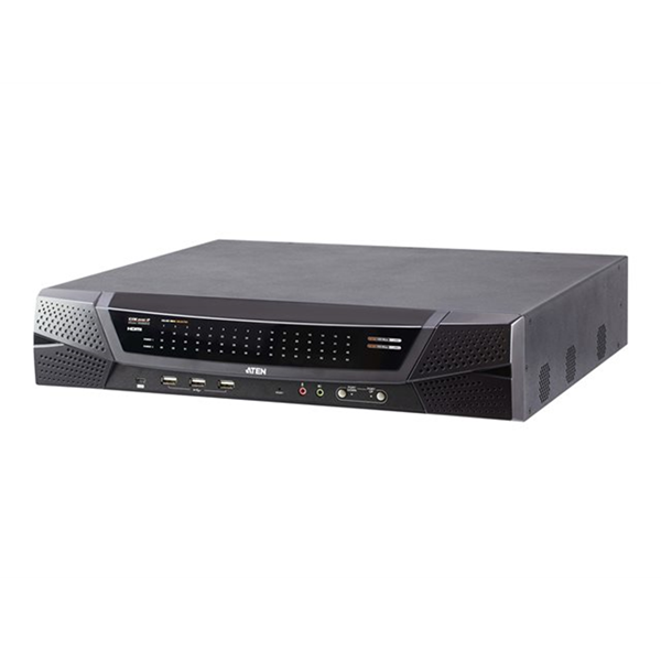 64-Port Cat 5 KVM over IP Switch (1 Local and 4 Remote Shared Access) with USB Peripheral Support Broadcast Mode Panel Array Mode Virtual Media