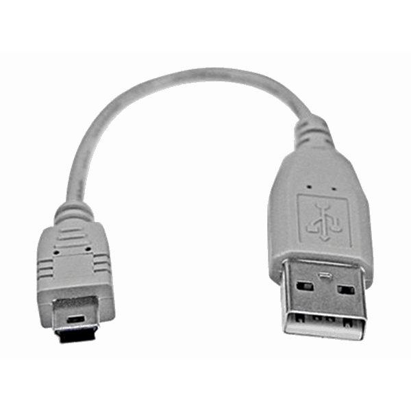 6in Mini USB 2.0 Cable - A to Mini B