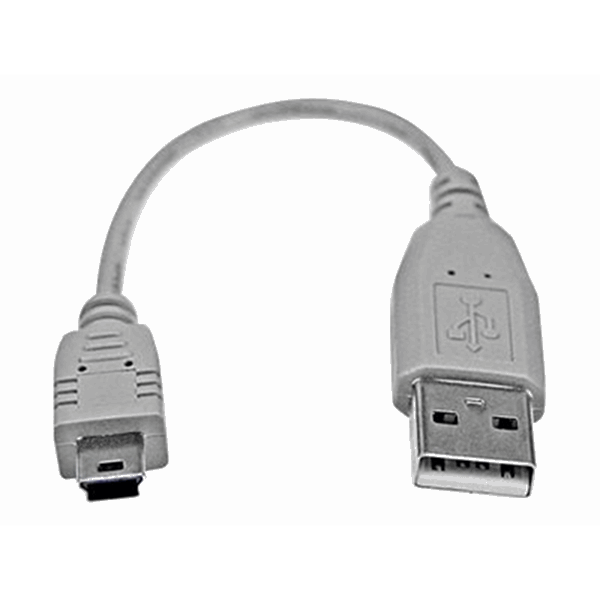 6in Mini USB 2.0 Cable - A to Mini B