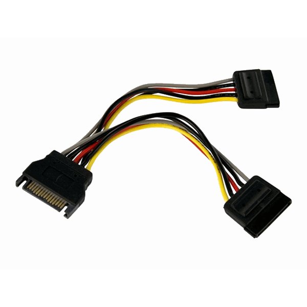 6in SATA Power Y Splitter Cable Adapter