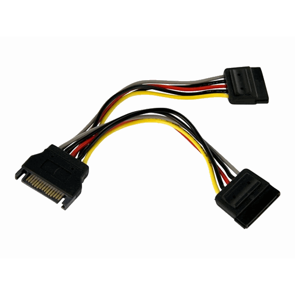 6in SATA Power Y Splitter Cable Adapter 6in SATA Power Y Splitter Cable Adapter