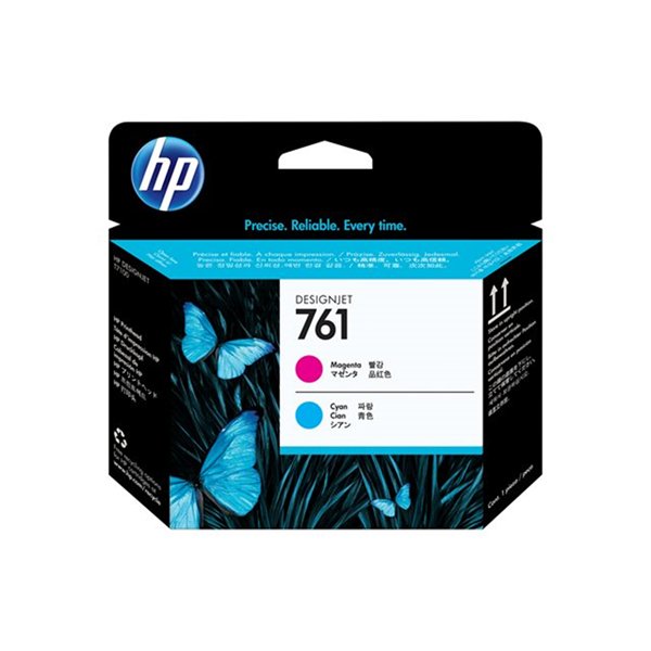 761 originele printkop magenta en cyaan1-pack
