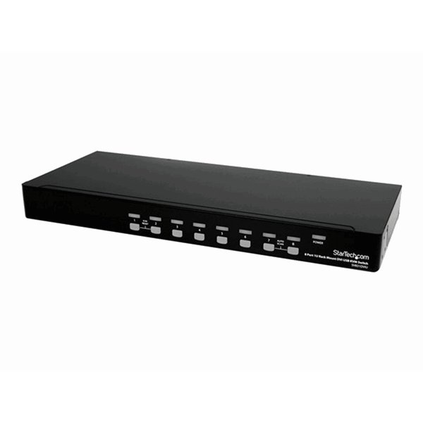 8 Port 1U Rackmount DVI USB KVM Switch