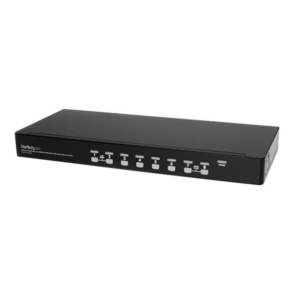 8 Port 1U Rackmount USB KVM Switch Kit