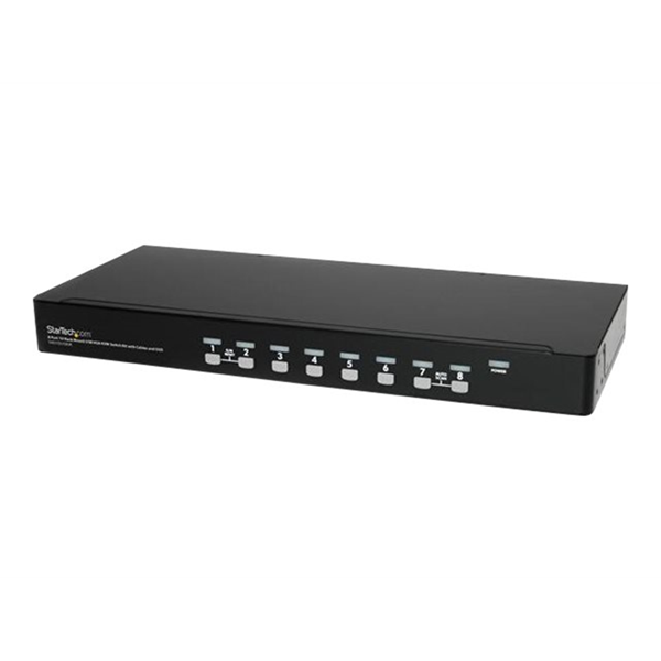 8 Port 1U Rackmount USB KVM Switch Kit