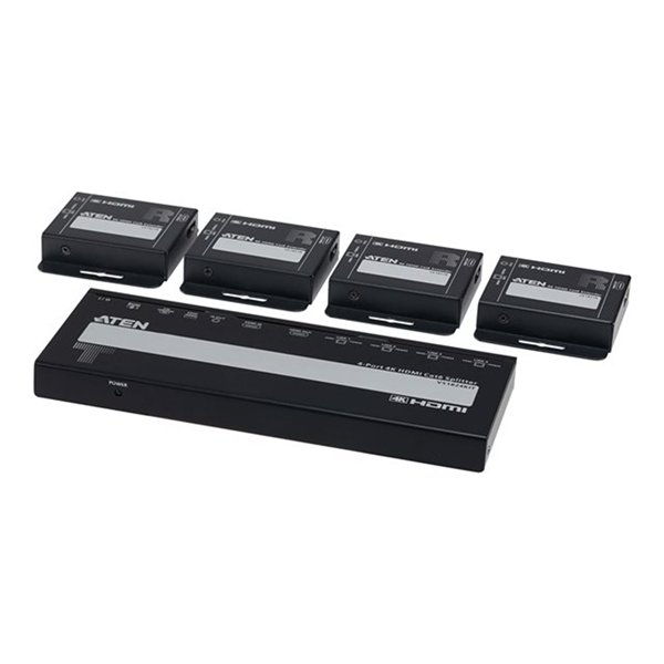 8-Port 4K HDMI Cat 6 Splitter with 8 Receivers kit with local HDMI output IR receivers and PoC 8-Port 4K HDMI Cat 6 Splitter with 8 Receivers kit with local HDMI output IR receivers and PoC