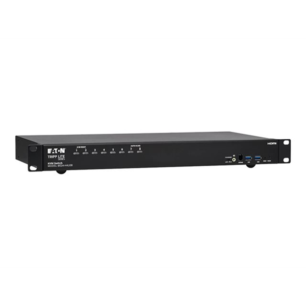 8-Port 4K HDMI/USB KVM Switch - 4K 60 Hz Video/Audio USB Peripheral Sharing 1U Rack-Mount