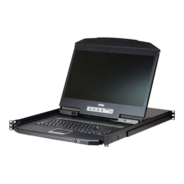 8-Port PS/2-USB VGA Single Rail WideScreen LCD KVM Switch