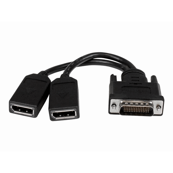 8in DMS-59 to Dual DisplayPort Cable