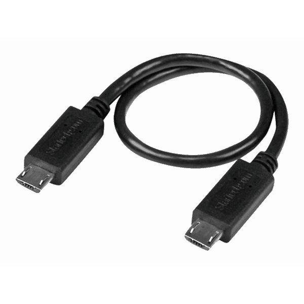 8in Micro USB to Micro USB OTG Cable M/M
