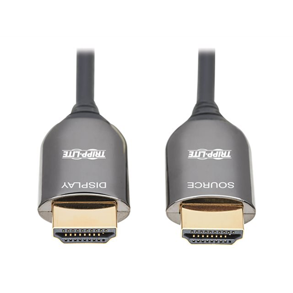 8K HDMI Plenum-Rated Fiber Active Optical Cable AOC 8K UHD @ 60 Hz HDR M M Black 20 m
