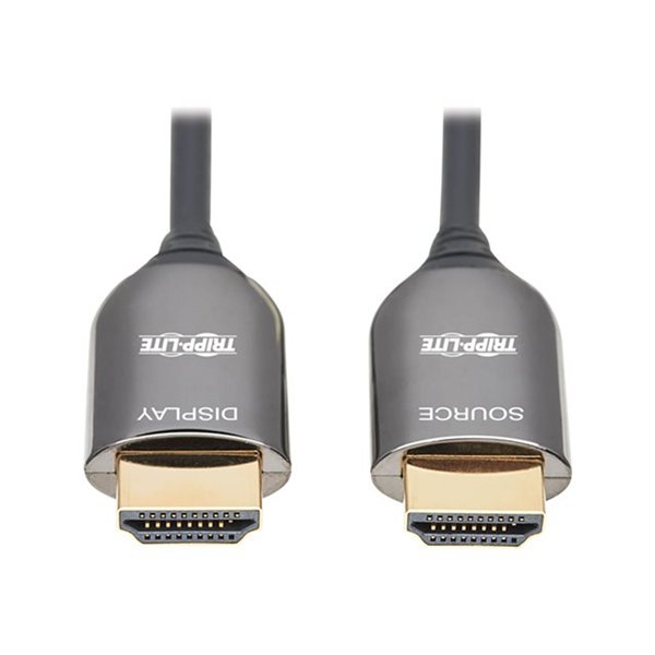 8K HDMI Plenum-Rated Fiber Active Optical Cable AOC 8K UHD @ 60 Hz HDR M M Black 15 m
