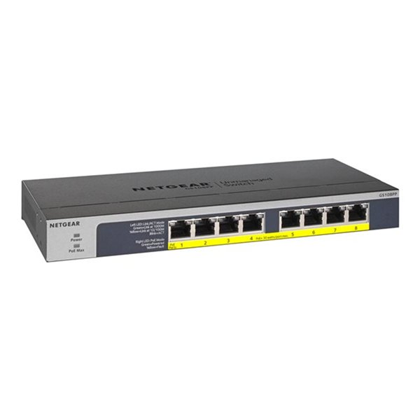 8PT POE/POE+GIGABIT UNMANAGED SWCH