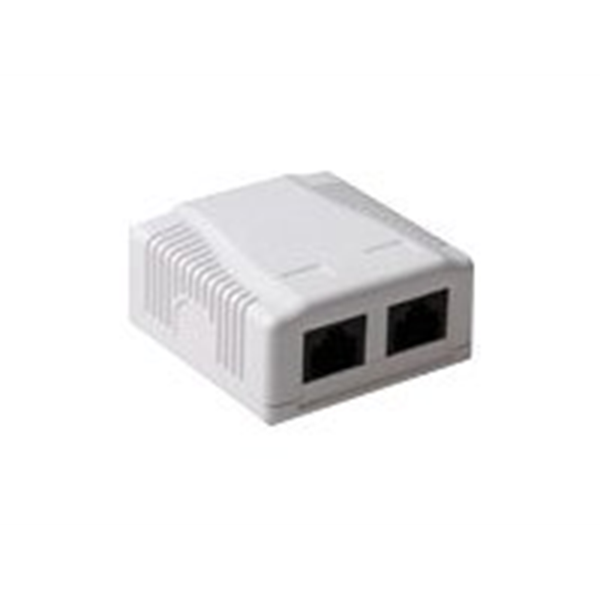 ACT Modulair opbouwdoos unshielded 2-voudig CAT6