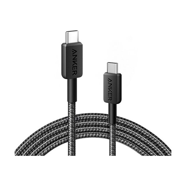 Anker 322 USB-C to USB-C Cable Nylon (1.8M Braided Black) 60W