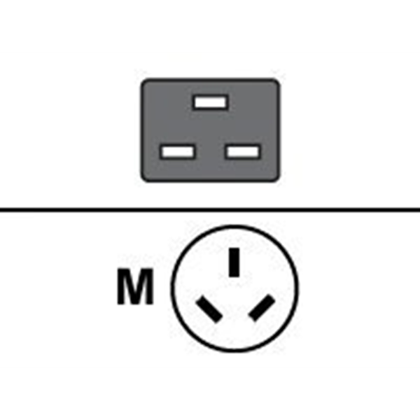 AS-3112 to IEC-C19 14ft Aus AS-3112 to IEC-C19 14ft Aus