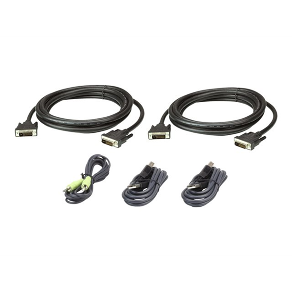Aten DVI-D Dual Link Dual Display Secure KVM: 3M USB DVI-D Dual Link Dual Display