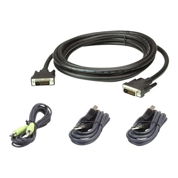 Aten  DVI-D Dual Link Secure KVM: 3M USB DVI-D Dual Link