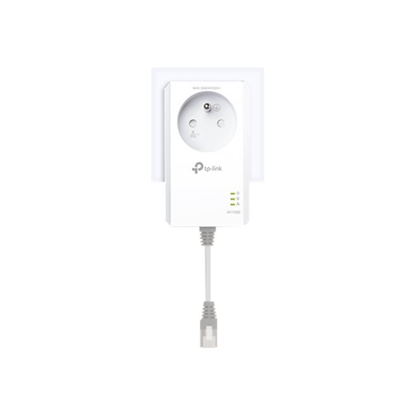 AV1000 Passthrough Powerline KIT . Broadcom  1 Gigabit Port  1000Mbps Powerline HomePlug AV2  New PL AV1000 Passthrough Powerline KIT . Broadcom  1 Gigabit Port  1000Mbps Powerline HomePlug AV2  New PL