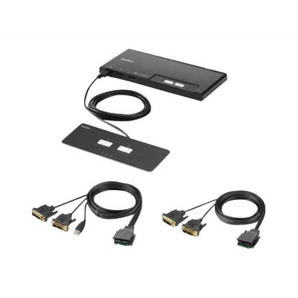Belkin 2-Port Dual Head DVI Modular Secu