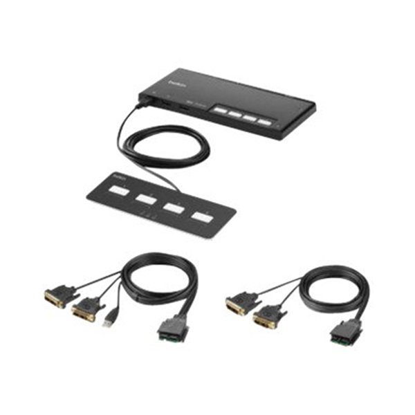 Belkin 4-Port Dual Head DVI Modular Secu