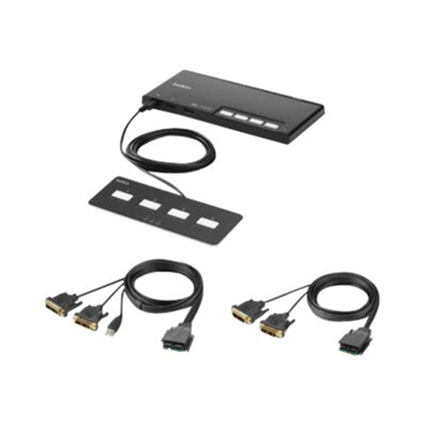 Belkin 4-Port Dual Head DVI Modular Secu