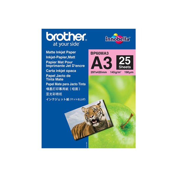 BP - Mat papier - A3 Nobi (328 x 453 mm) 25 vel(len) - voor DCP-J4225. MFC-J4720. J5620. J5720. J582