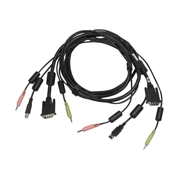 CABLE ASSY 1-DVI-I/1-USB/2-AUDIO 10FT