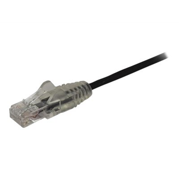 Cable - Black Slim CAT6 Patch Cord 1m
