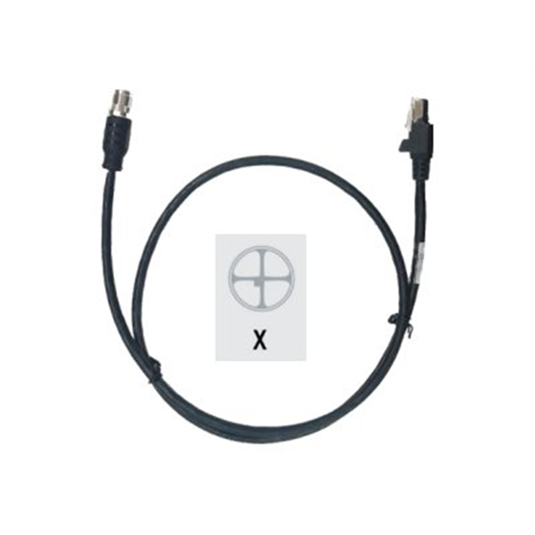 CABLE ETHERNET 1M X-CODED M12 TO RJ45