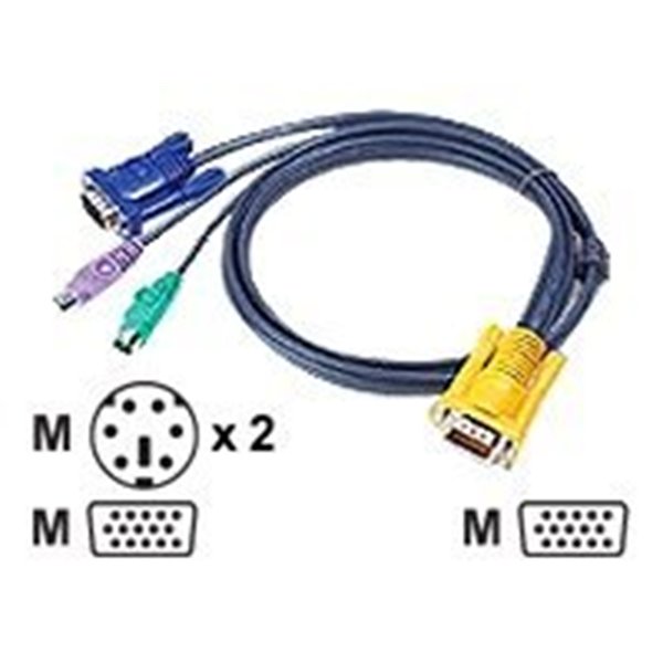 Cable For KVM CS1208CS1216CL1200L(M)CL1208L(M)CL1216L(M)KH0116 PS/2 Cable at PCSide For PS/2 Computer 10.0mtr