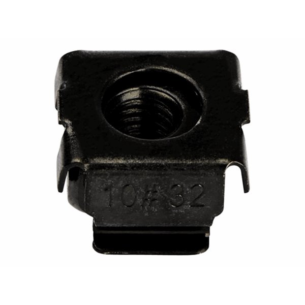 Cage Nuts - 10-32 - 50 Pack - Black