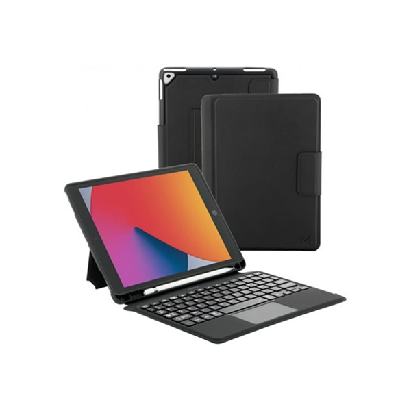 Case C2 for iPad 10.2i (9th/8th/7th gen) with French Bluetooth Keyboard + Touchpad - Black