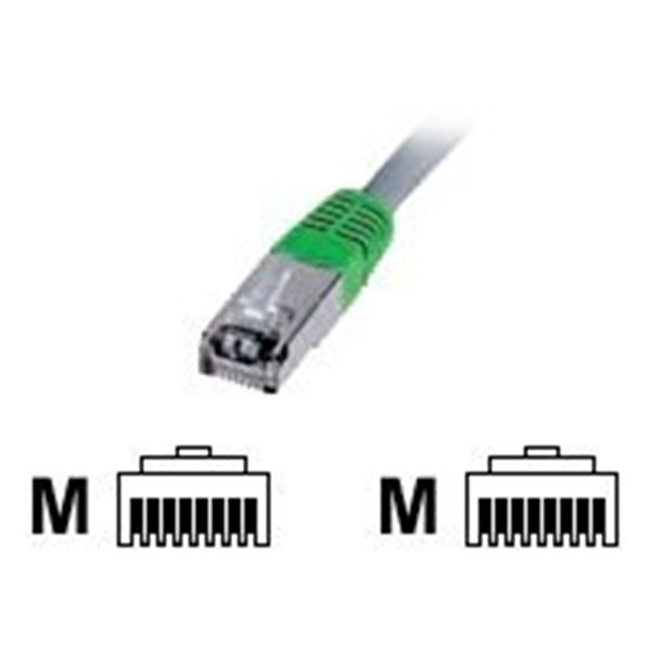 CAT 5E SF-UTP PATCH CABLE 2M GREY CROSS