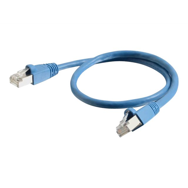 Cat6a Shielded Patch 0.5m Blue