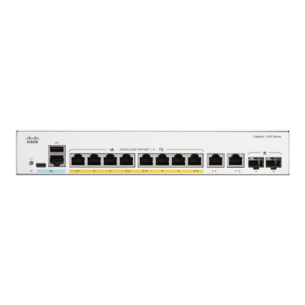 Catalyst 1300 8-port GE Full PoE 2x1G Catalyst 1300 8-port GE Full PoE 2x1G