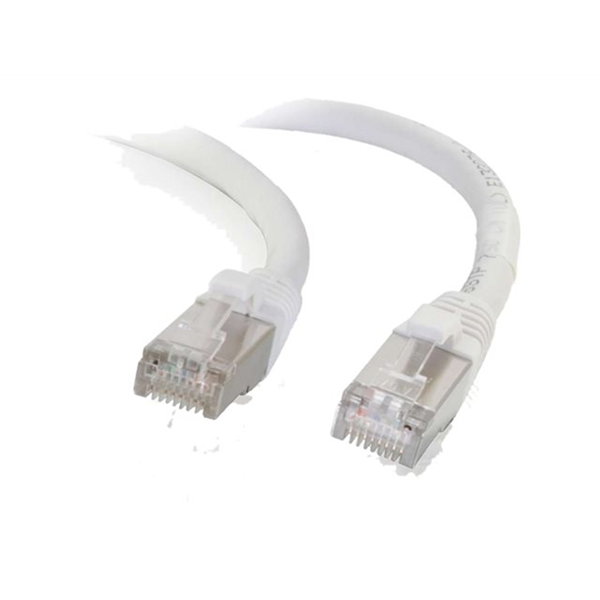 Cbl/0.5m CAT6A Shielded PatchCable White