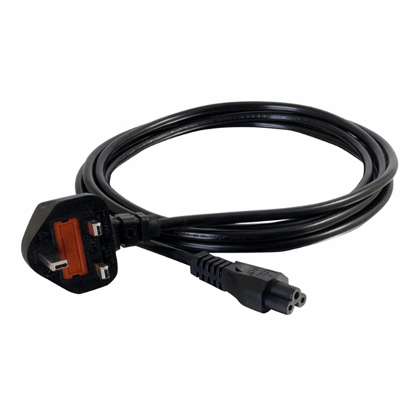 Cbl/1m BS 1363 to IEC 60320 C5 Pwr Cord