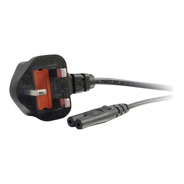 Cbl/2m BS1363 to IEC 60320 C7 Pwr Cord