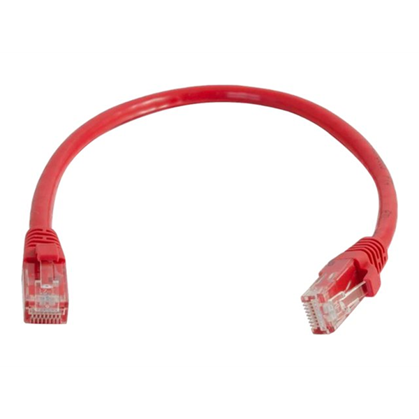 Cbl/2M Red CAT6 PVC Snagless UTP Patch