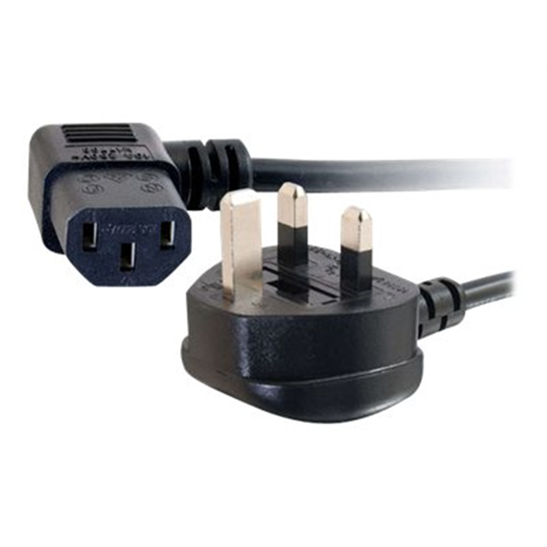 Cbl/2M Universal 90 DEG PWR cord BS 1363