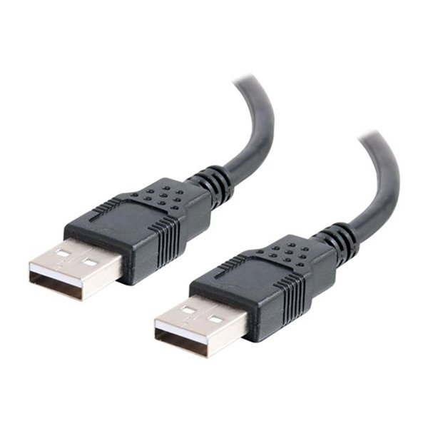 Cbl/2m USB 2.0 A Male/A Male Black