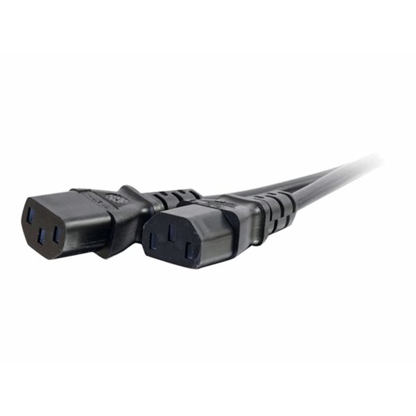 Cbl/3m BS 1363 to 2x C13 Y-Cable