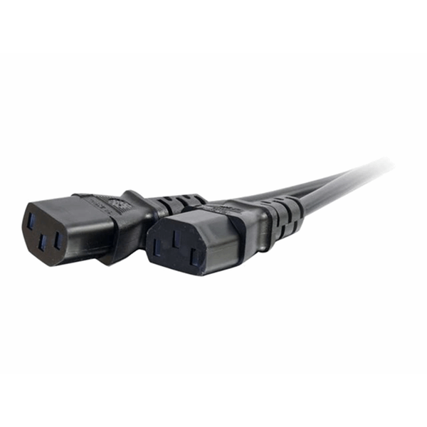 Cbl/3m BS 1363 to 2x C13 Y-Cable