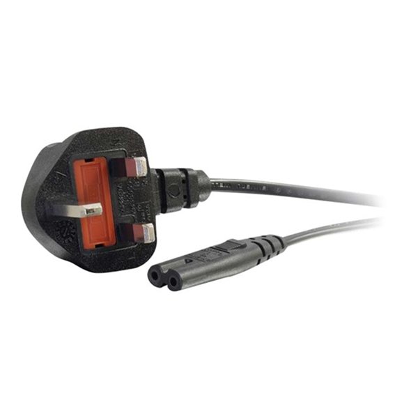 Cbl/3m BS1363 to IEC 60320 C7 Pwr Cord